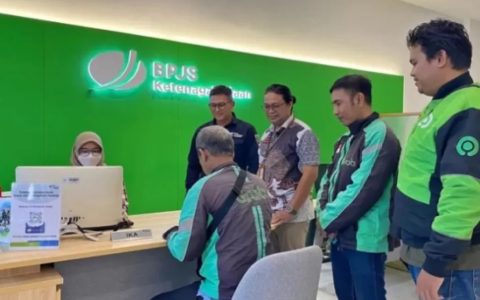BPJS Ketenagakerjaan Sosialisasikan Jaminan Sosial ke 200 Pengemudi Ojol di Semarang