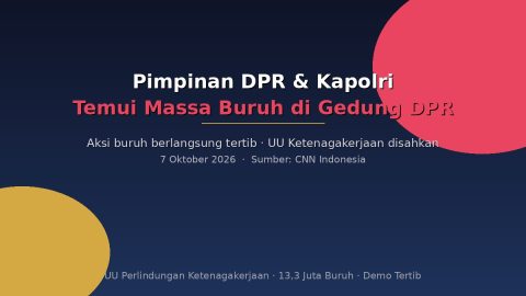 Pengesahan UU Perlindungan Ketenagakerjaan Perkuat Jaminan Hak Buruh